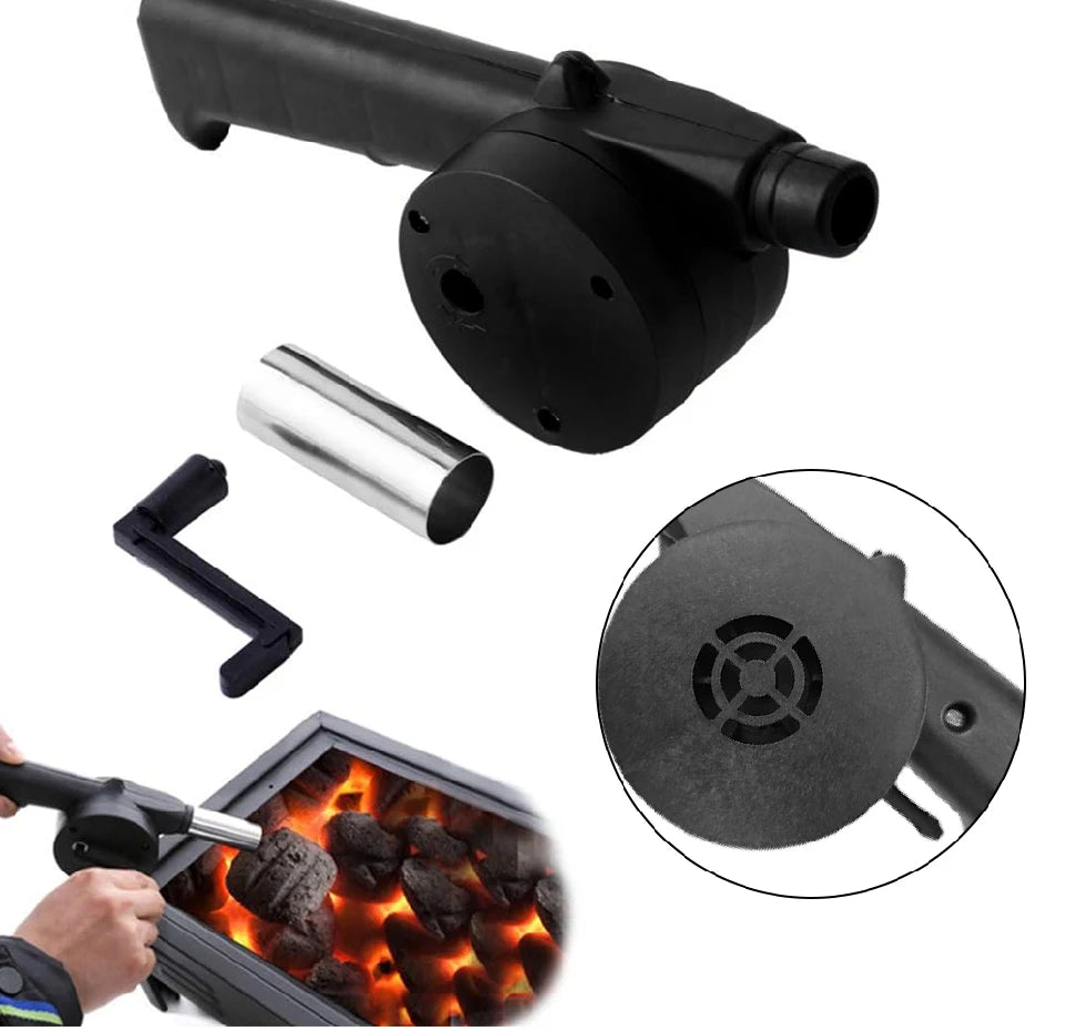 Outdoor Barbecue Fan Hand-cranked Air Blower Portable BBQ Grill Fire Bellows Tools Picnic Camping Accessories Barbeque
