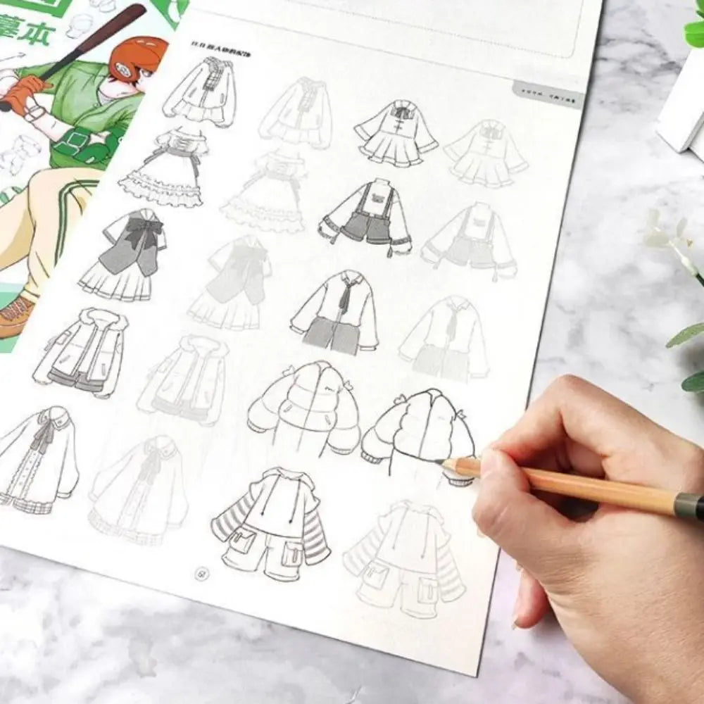 Comics Girl Boy Comics Hand Drawn Tutorial Book Novice Zero Basic Learning Line Draft Practice Book Studying Art Tracing Sketch