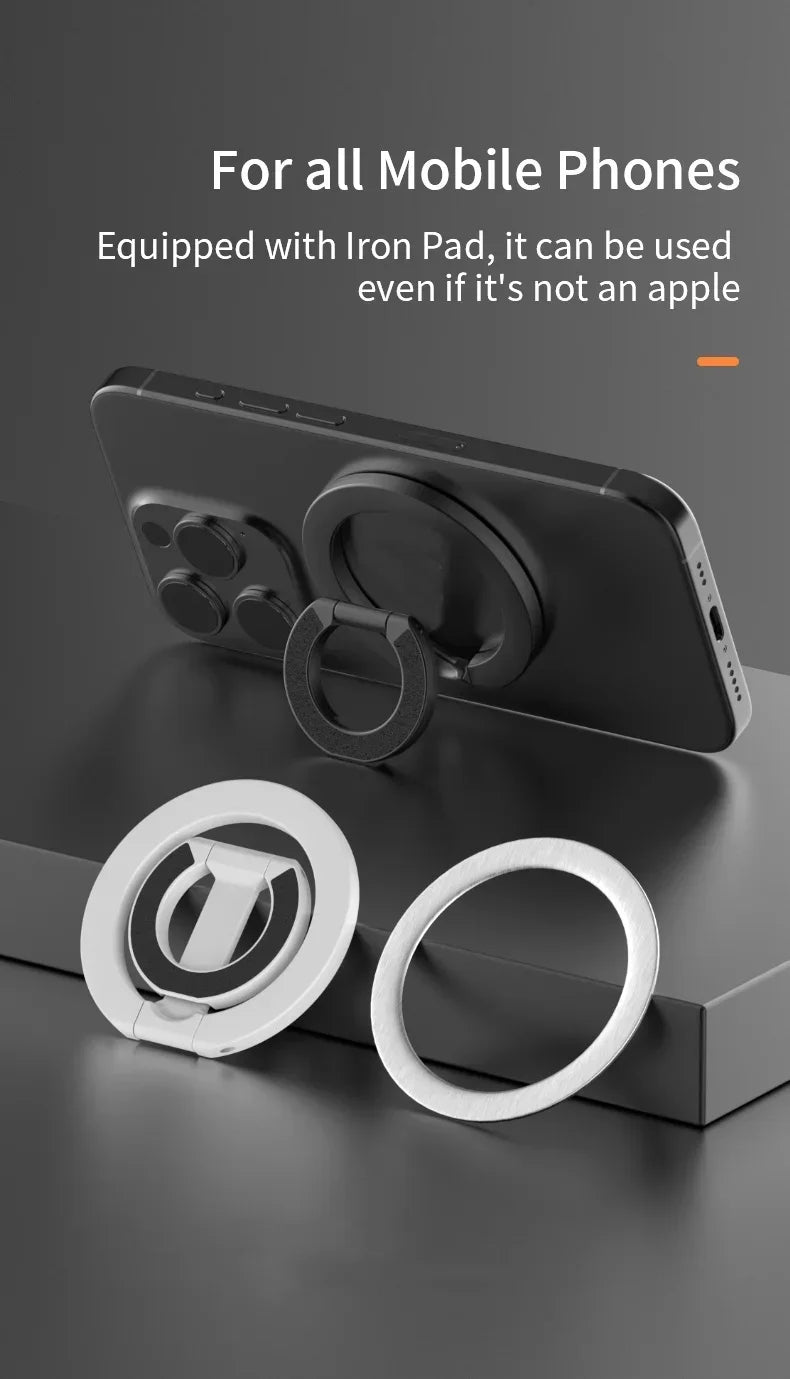 For MagSafe Double Sided Magnetic Phone Ring Holder Portable Folding Cellphones Stand Phone Accessories Support Bracket Grip
