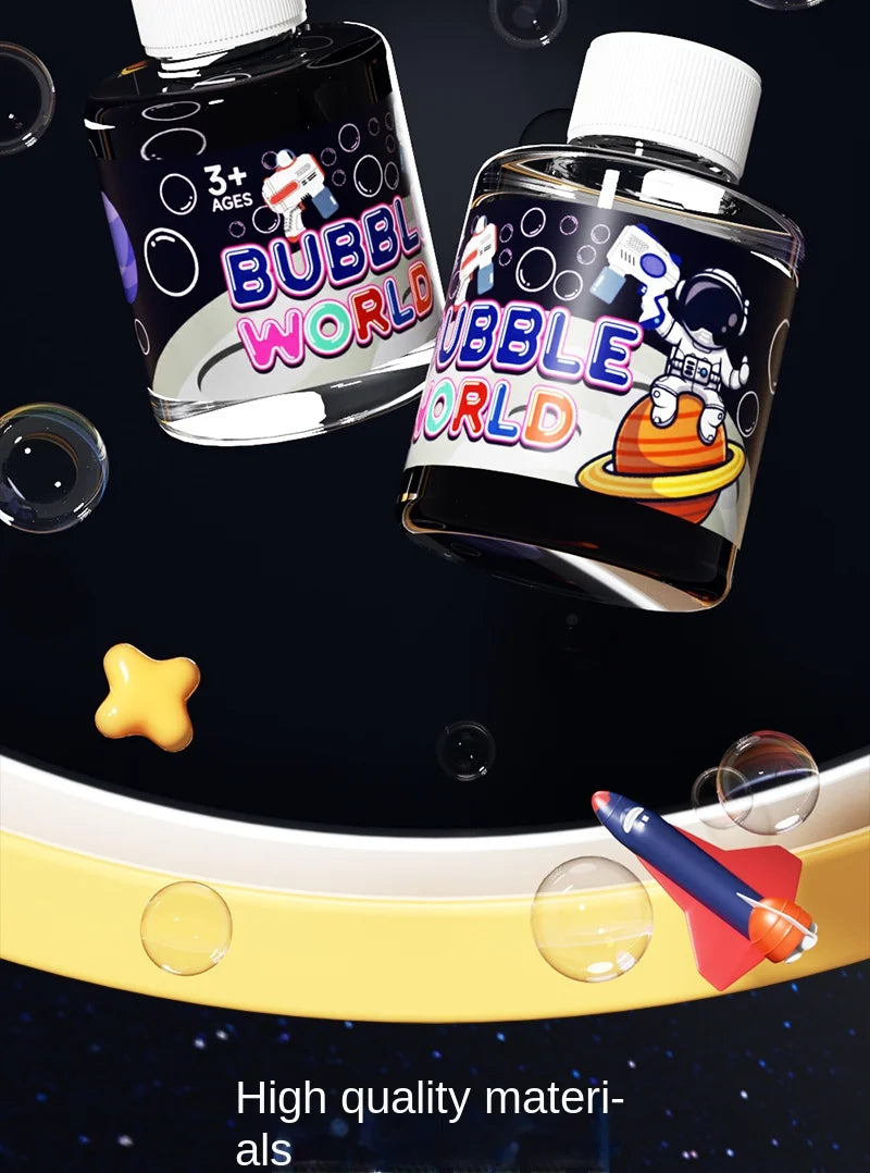 Children Bubble Gun Toy Astronaut Fully Automatic Bubble Machine Bubbles Gun Outdoor Game Fantasy Toy for Boys Girls Gifts