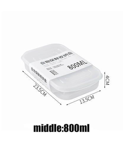 Kitchen Food Sealed Crisper Containers Fresh Fruit Vegetables Steak Meat Storage Box Refrigerator Organizer Accessories