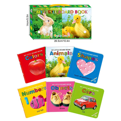 Baby Colorful Pattern Card Books Interactive Sensory Baby Toys Newborn Development Gift Accompanying Reading Early Education