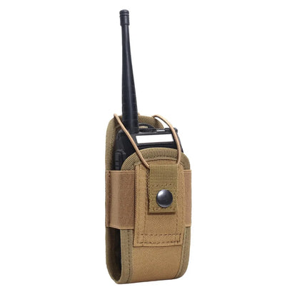 Tactical Walkie Talkie Pouch Oxford MolleRadio Pouch Holder Pocket PortableOutdoor Hunting Sports Waist BagInterphone Holster