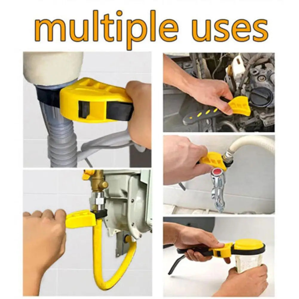 Multifunctional Belt Wrench Adjustable Rubber Strap Jar Wrench Tool Opener Wrench Cartridge Pipe Wre Filter Oil Disassembly 6in