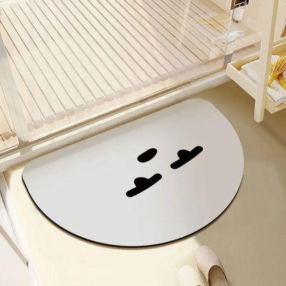 Bathroom door absorbent floor mat foot mat household toilet toilet soft diatom mud toilet quick drying non-slip mat