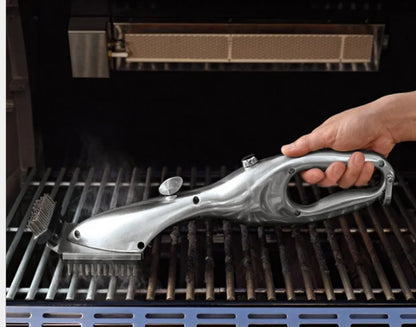 BBQ Grill Outdoor Steam Cleaning Brushes Barbecue Cleaner Suitable For Charcoal Scraper Gas Accessories Cooking Kitchen Tool