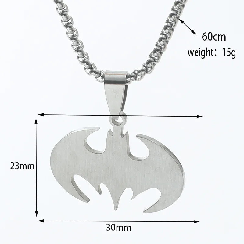 DC Comics Batman Fashion Accessories Necklace for Men and Women Stainless Necklace Vintage Solid Metal Colla Birthday Gifts New