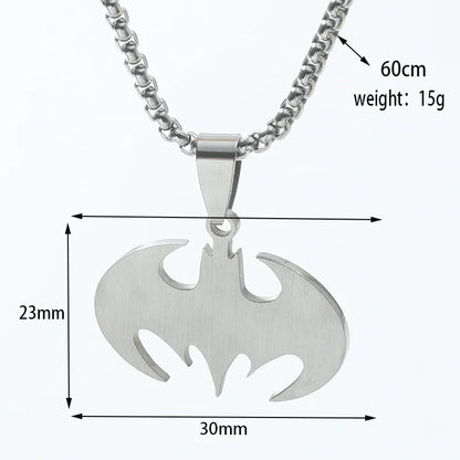 DC Comics Batman Fashion Accessories Necklace for Men and Women Stainless Necklace Vintage Solid Metal Colla Birthday Gifts New