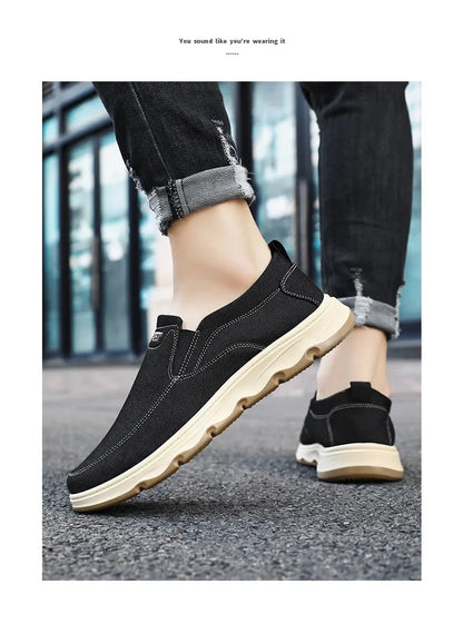 Shoes for men, 2024 autumn new single shoes, British style bean shoes, dad shoes, one foot casual shoes