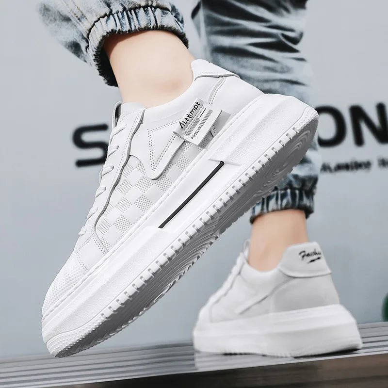 Men's Shoes 2025 New Trend Fashionable Versatile Breathable Niche Personality Casual Sports Board Shoes Thick Sole Comfortable