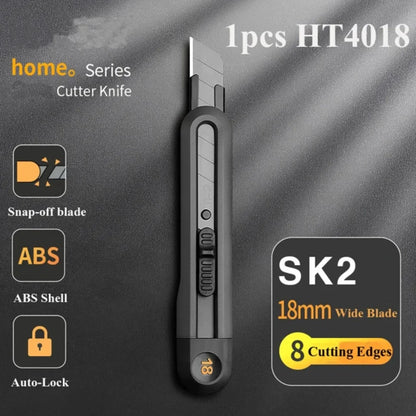 Utility Knife Retractable Box Cutters High Carbon Steel Blades Auto Lock, Perfect for Office and Home Use