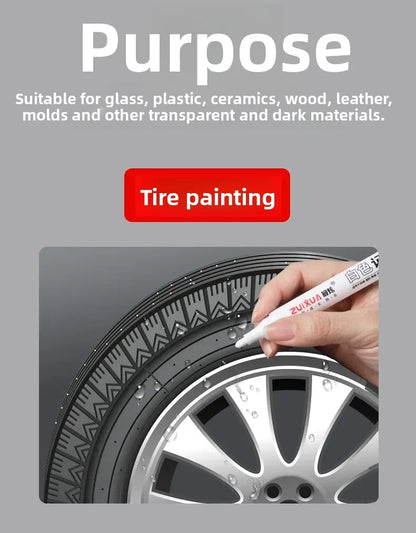 1/3/5 Pcs White Marker Pens 2.0mm Oily Waterproof White Gel Pen DIY Graffiti Sketching Markers Stationery Wrting School Supplies