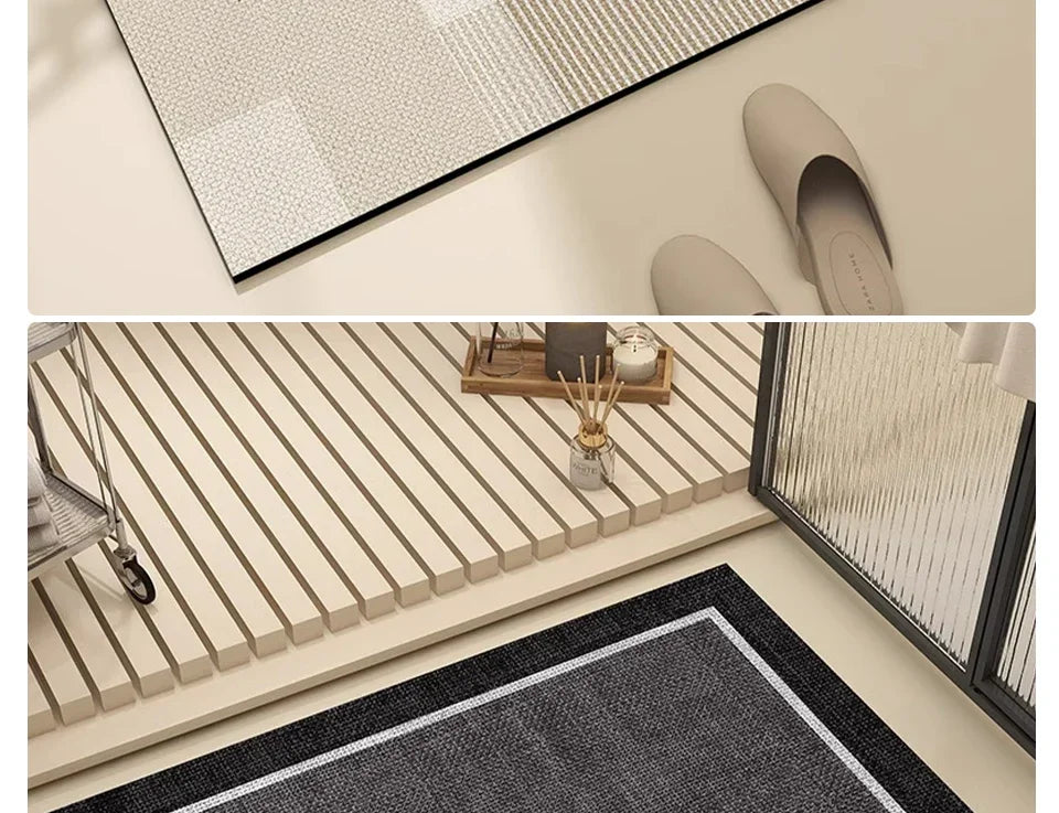 Bathroom Mat Absorbent Floor Mats Bath Carpet Soft Diatom Mud Non-slip Rug Toilet Doormat Entrance Door Коврик для ванной 욕실 매트