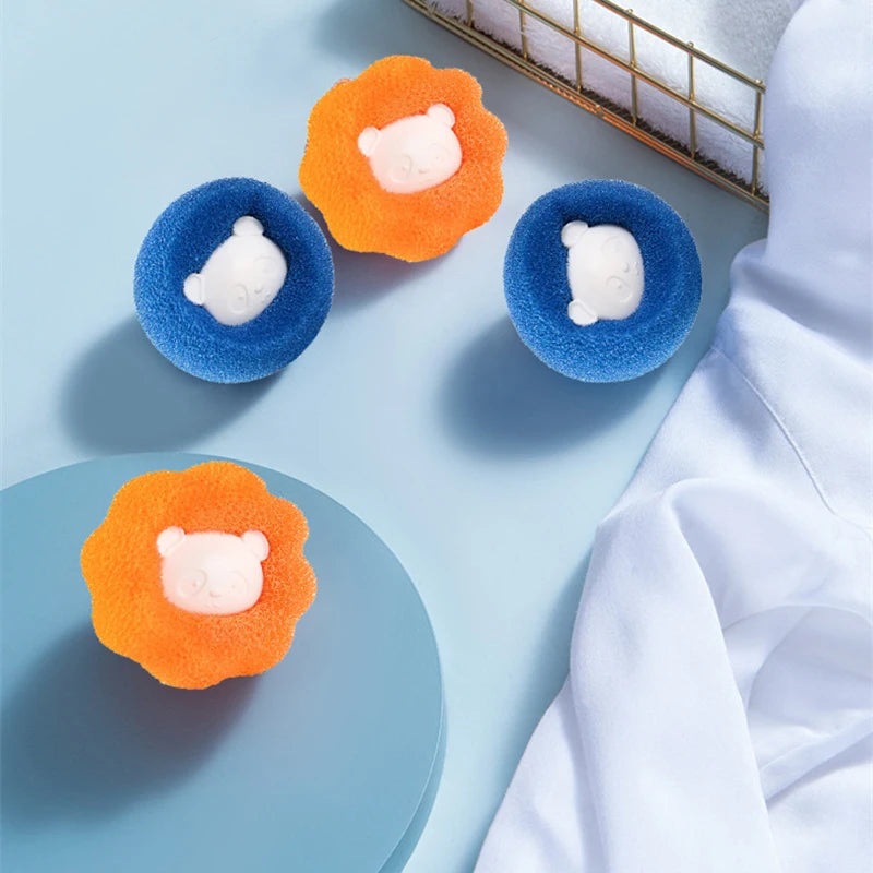 3pcs Pet Hair Remover Reusable Ball Laundry Washing Machine Filter Wool Sticker Cat Hair Remover Pet Fur Lint Catcher Home