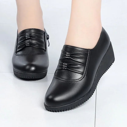 zapatos de mujer women fashion sweet comfort spring & summer wedge heel shoes for office work lady student school shoes a301