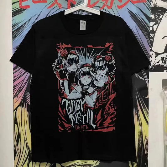 Babymetal Graphic Rock Band Tee 0361 Edition Unisex Y2K Short Sleeve Top