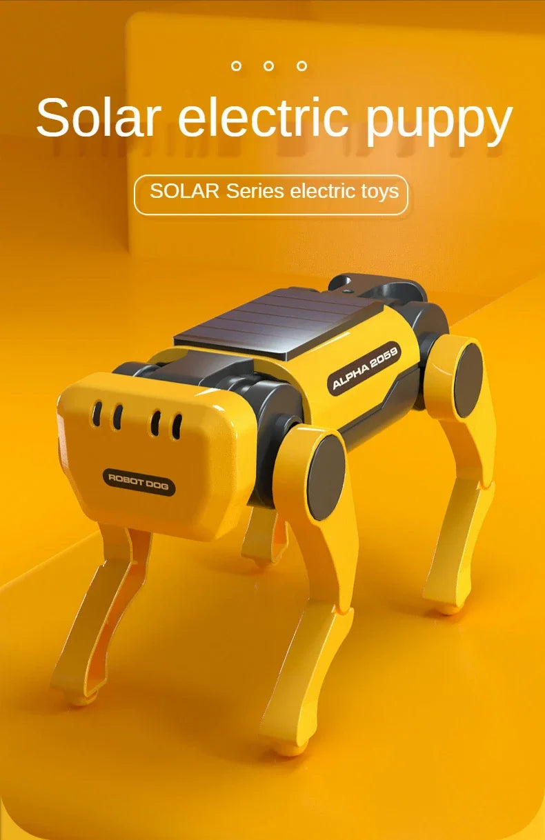 Robot Dog Science Experiment Kits Solar Powered Puppy for Kids DIY Educational Stem Toys  Children Christmas Gifts