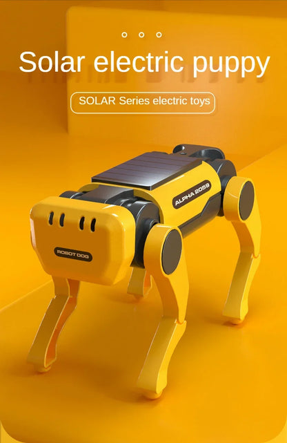 Robot Dog Science Experiment Kits Solar Powered Puppy for Kids DIY Educational Stem Toys  Children Christmas Gifts