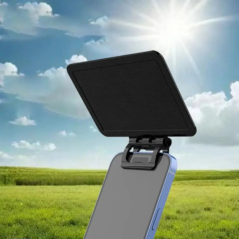 Phone Sun Shade Cellphone Sun Shade Cover Cellphone UV Protection Panel Foldaing Smartphone Sunshade for Car Bike
