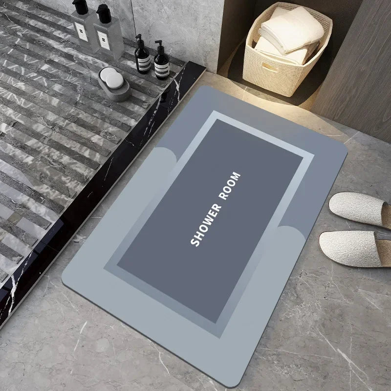Bathroom Rug, Non - slip Entrance Doormat, Instant Drying Mat, Super Absorbent, Nappa Skin Floor Mat, Toilet Carpet, Home Decor