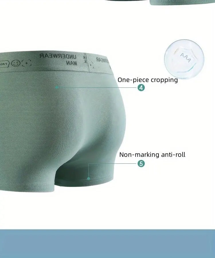 10Pcs/Men's Underwear  Underwear High Stretch Boxer Shorts Breathable Soft Men's Shorts Comfortable Size L-4XL