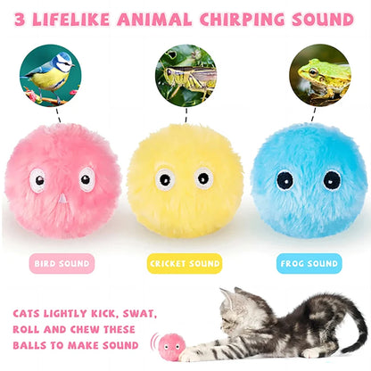 Smart Cat Toys Interactive Ball Catnip Cat Training Toy Pet Playing Ball Pet Squeaky Supplies Products Toy for Cats Kitten Kitty