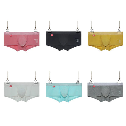 Open Front Underwear Men Cotton Sexy Men's Boxer Shorts Panties Breathable Pouch Bulge Underpants Male