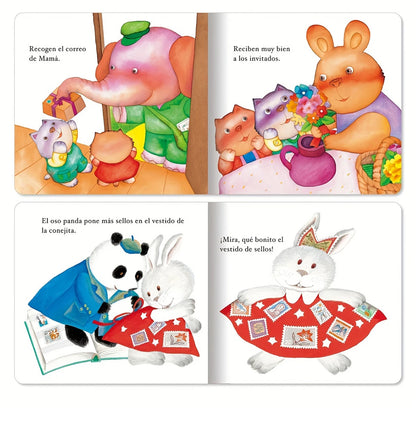 Spanish series A Set Of 10 Baby Bedtime Fairy Tale Early Education Books Children's Enlightenment Color Picture Reading Toy Gift