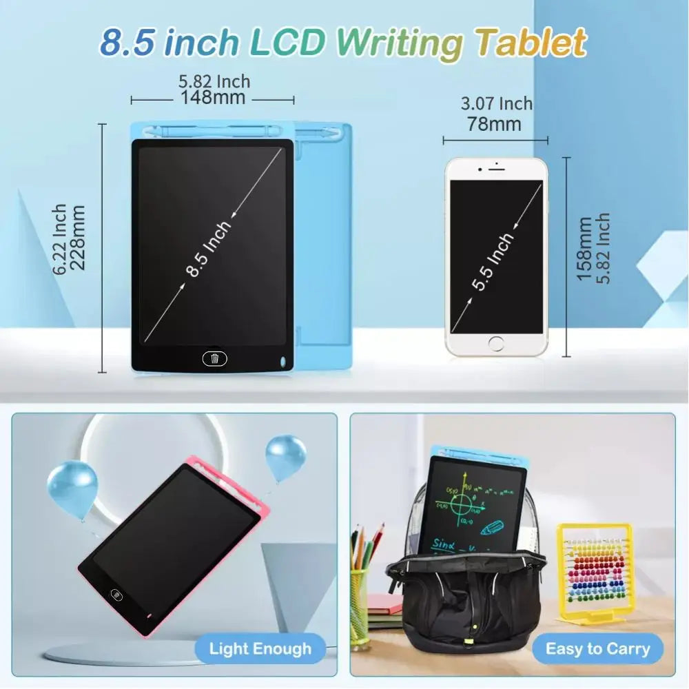 Children's Digital Drawing Tablet 8.5 Inch LCD Screen Electronic Writing Board with Handwriting Pad and Stylus Pad LCD Screen