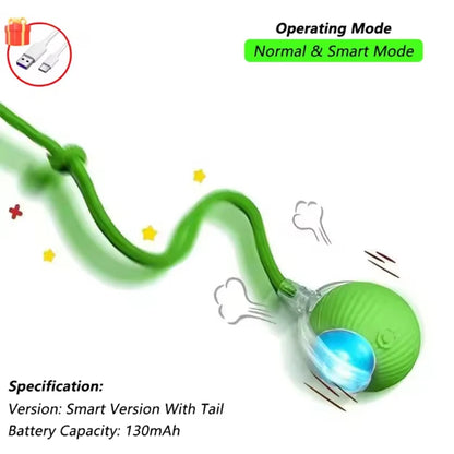 Cat toys cat smart cat balls to help relieve boredom kitten avoid toys pet electric rolling ball artifact