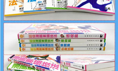 Introduction sketch of zero basis of cartoon, manual pencil drawing tutorial for children and adults, basic comic books.