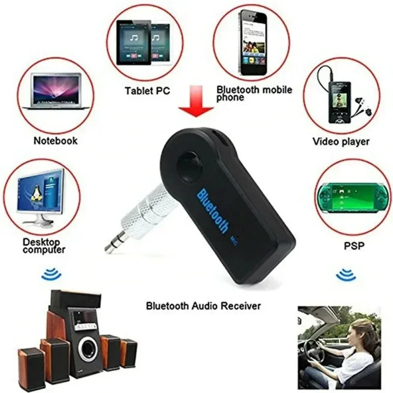 Aux Car Wireless Bluetooth 5.0 Receiver Adapter 3.5mm Jack for Car Music Audio A2dp Headphone Converter Handsfree