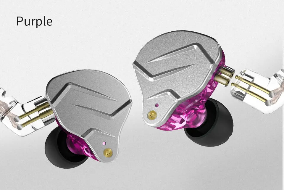 KZ ZSN PRO 1BA 1DD Hybrid Drive In Ear Earphones HIFI Metal Bass Earbud Sport Music Headset Replaceable