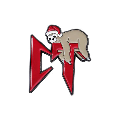 Retro Mexican Metal Hat Clip Pins Enamel Pins Cartoon Sloth Boy Baseball Cap Golf Cap Hat Badge Accessories Fashion Jewelry Gift