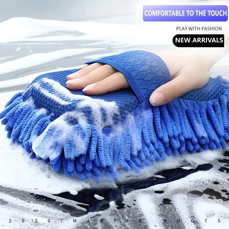Superfiber Gloves Modeling Car Wash Sponge Clean Car Care Details Brush Clean Sponge Car Gloves Available On Both Side Auto Part