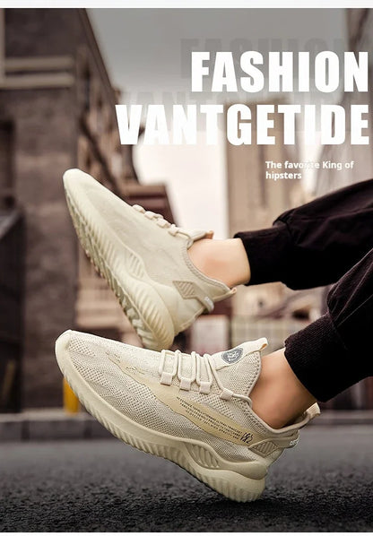 Men Sneakers 2025 Men Tennis Shoes New Fashion Spring and Summer Leisure Walking and Running Breathable Flat Bottom Gym Sports