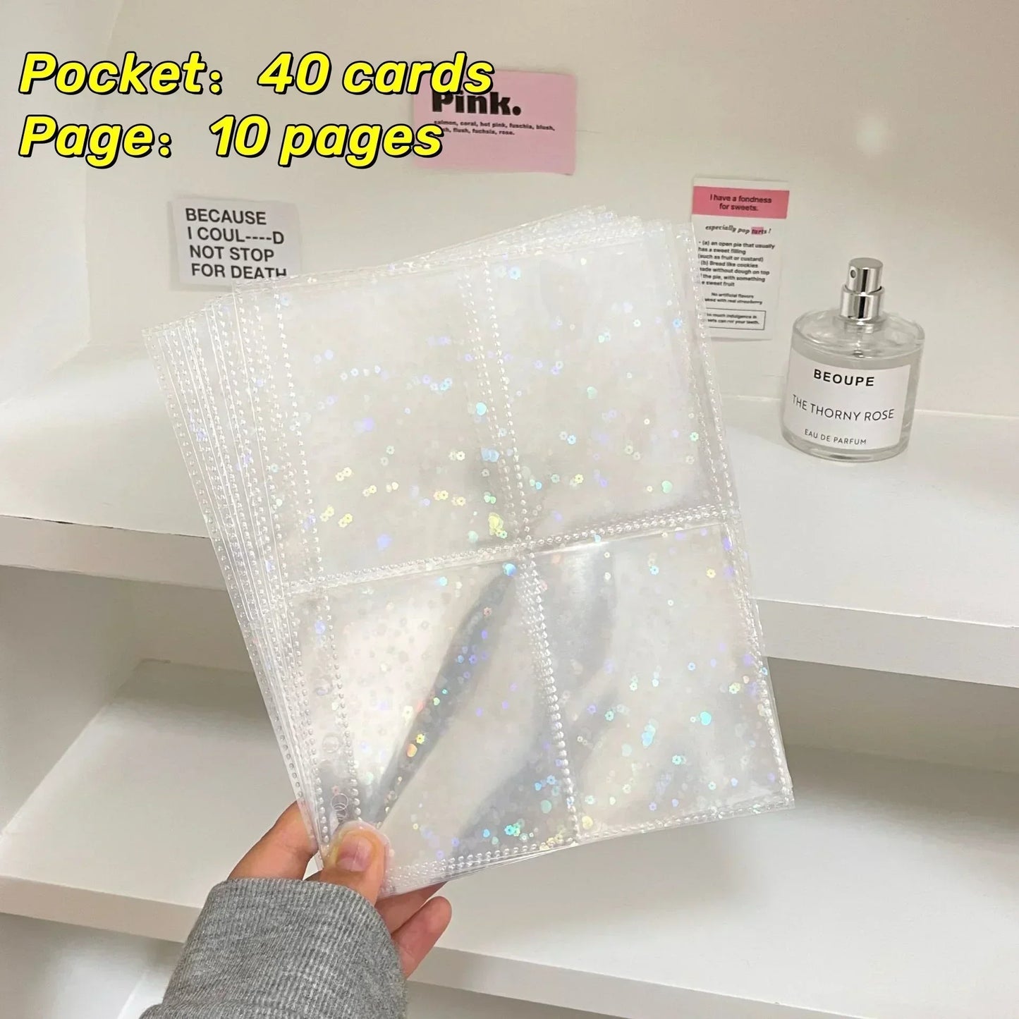 10pcs 1-4 Grids Transparent Inlay Idol Card Collect Book Inner Page Inner Kpop Binder Photocard Holder Photocard Binder 포토카드 바인더