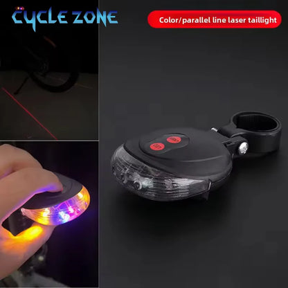 Bicycle Rear Light Red Tail Light LED Night Safety Warning Light Cycling Taillight Easy to Install Lantern for Bike Accessories