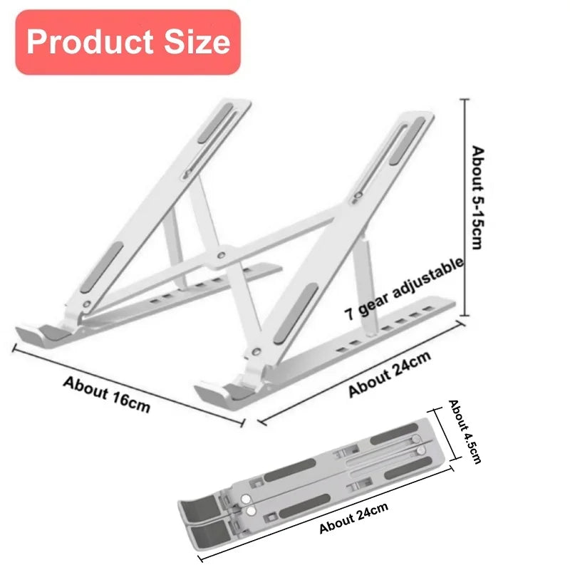Notebook Accessories Foldable Laptop Stand Adjustable &  Portable Ipad Bracket  For MacBook MateBook Ipad Dell HP Laptop