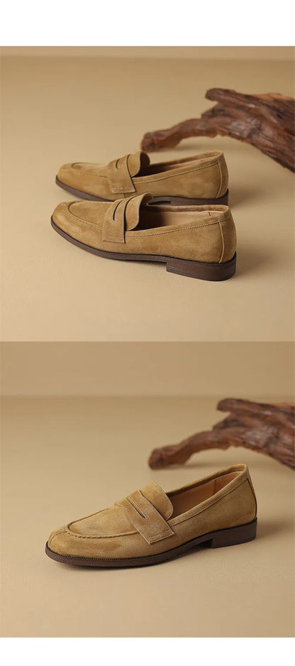 Shoes for Women 2024 Summer Brown Casual Flats Ladies Shoe Fashion Suede Loafers Soft Sole Non-Slip Feminino Zapatos Mujer