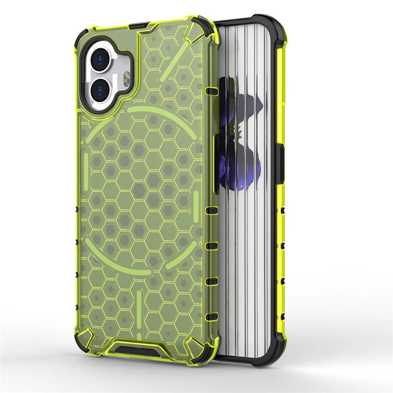 Shockproof Case for Nothing Phone 2 Cover Nothing Phone 2 Capas Transparent Bumper Honeycomb Clear Fundas Nothing Phone 2 (2)