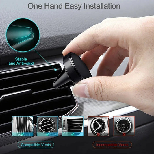 Magnetic Phone Holder in Car Stand Magnet Cellphone Bracket Car Magnetic Holder for Phone for iPhone 15 14 13 12 Huawei Xiaomi