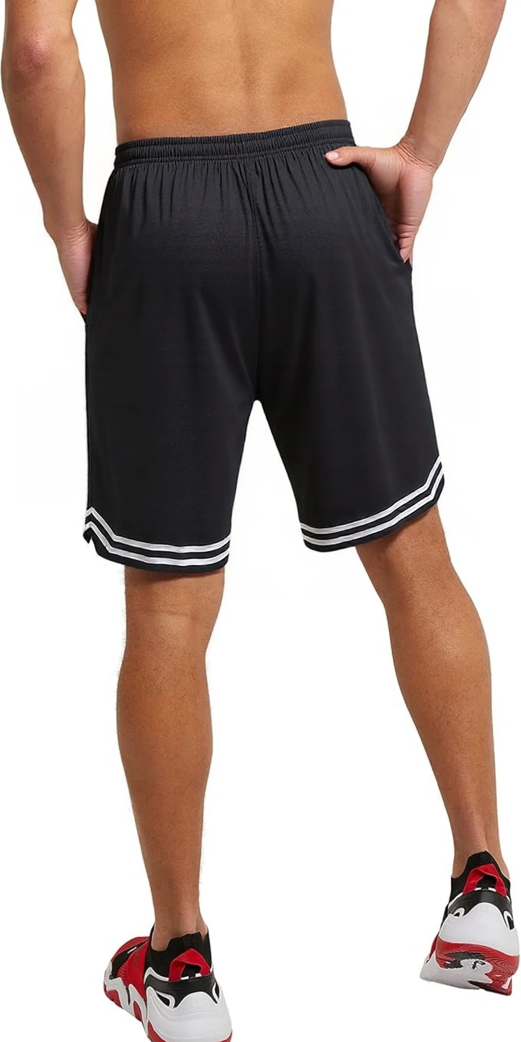 Men's Quick-Dry Running Shorts Summer Lightweight Gradient Athletic Training Shorts for Basketball, Gym & Outdoor Sports