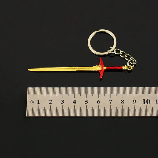 Men Bag Pendants Keychain Accessories Sword Toy Pendant Sword Type Keychain Metal Keychain