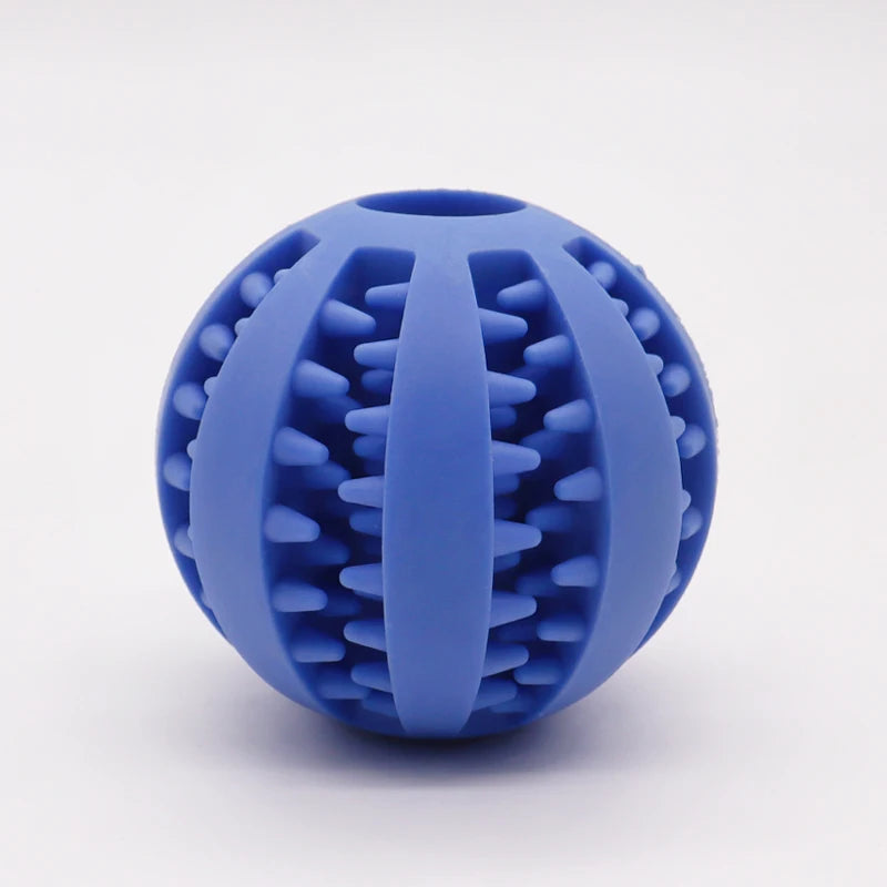 Dog Toy Ball, Nontoxic Bite Resistant Toy Ball for Pet Dogs Puppy Cat, Dog Pet Food Treat Feeder Chew Tooth Cleaning Ball