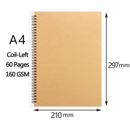 A3/A4/A5/8k/16k Sketchbook Thick Paper 160 GSM Notebook for painting DIY Creative Practice Drawing Art School Supplies