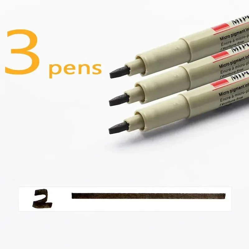3pcs Manga Markers Needle Pen Art Hand-painted Hook Line Pen Sketch Pens Stationery Set Art School Supplies Art Sakura Pen New