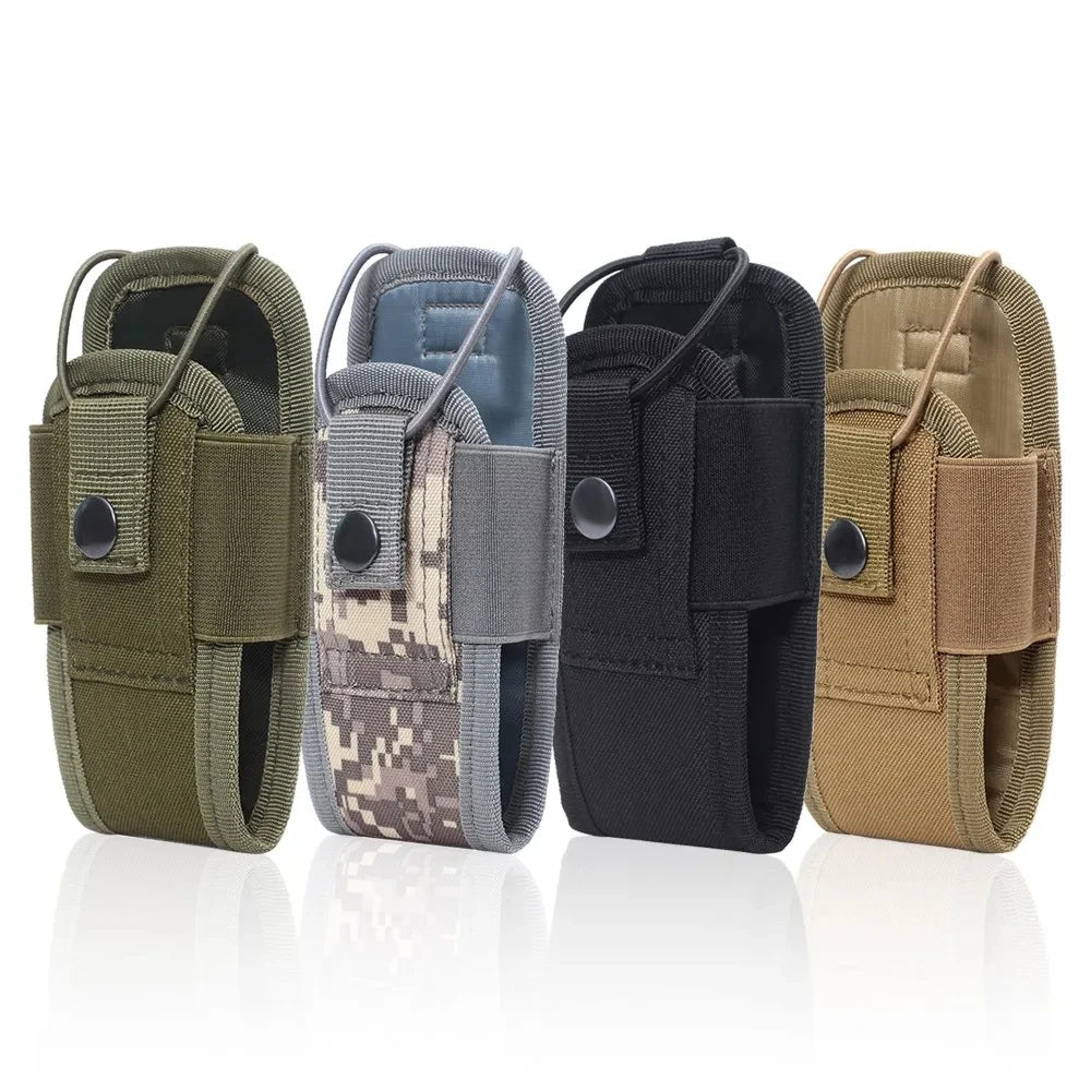 Tactical Walkie Talkie Pouch Oxford MolleRadio Pouch Holder Pocket PortableOutdoor Hunting Sports Waist BagInterphone Holster