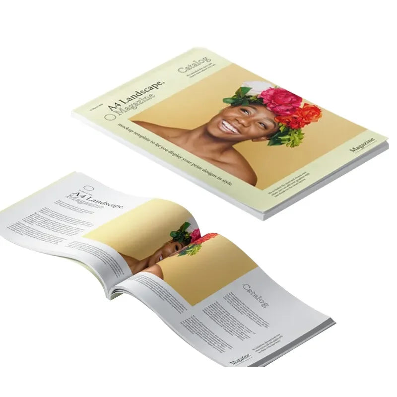 Custom Books Booklet Brochure Printing Magazine Comic Instruction Manual Catalogue For Advertising Company Business Soft Cover