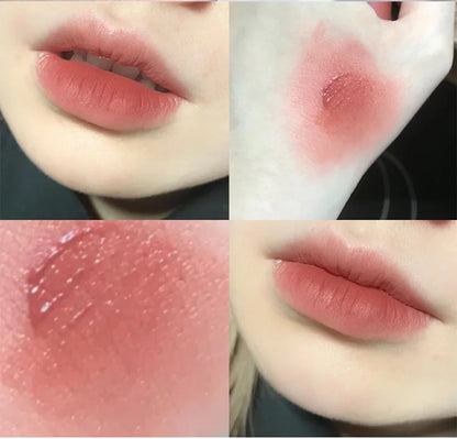 Gege Bear Rabbit Lip Glaze, Matte Velvet Lip Clay Long-lasting Color Non-drying Lipstick